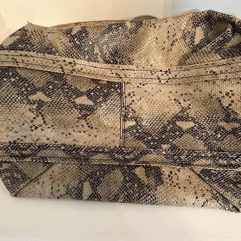 Like New Python Tote Purse - image 5